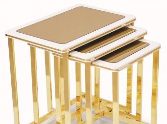 684 - Prestij Zigon Sehpa GOLD